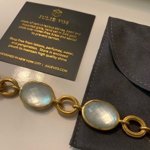 Julie Vos Barcelona Bracelet in Iridescent Clear NWOT Retail $325